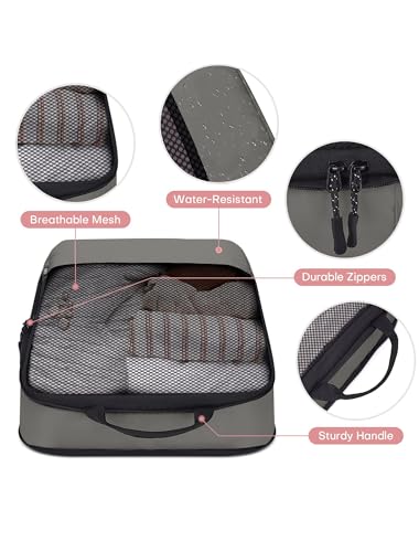 4 PCS Set Compression Packing Cubes for Travel