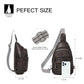 Sling Bag for Women Crossbody Fanny Pack Sling Purse Backpack Vegan Leather Travel Handbag Cross Over Shoulder Bag Gifts for Women Coffee