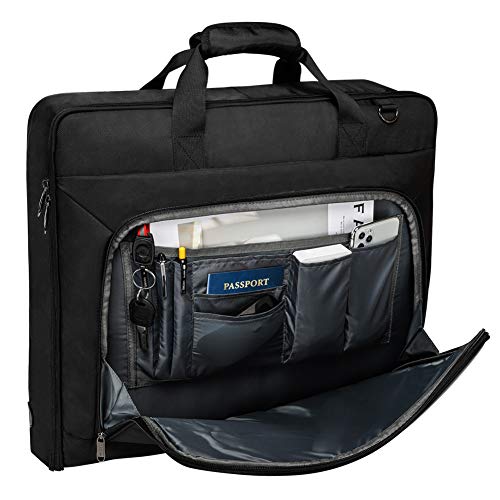 Carry On Garment Bag for Hanging Suits with Shoulder Strap