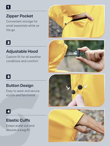 Rain Poncho for Adults