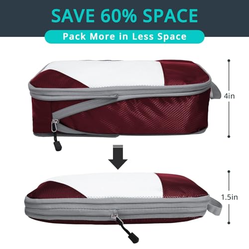 9 Set Compression Packing Cubes for Travel (9 Count)