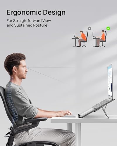 Ultra Compact] Foldable & Portable Laptop Stand for Desk