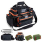 Fishing Tackle Bag with 4PCS 3700 & 2PCS 3600 Tackle Boxes (6 Count)