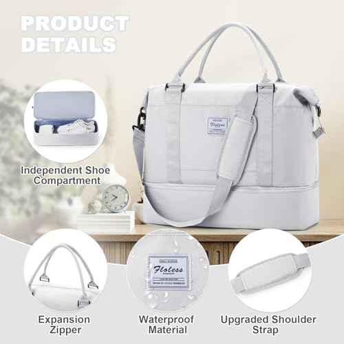 Spirit Airlines Personal Item Bag 18x14x8 Foldie Travel Duffel Bag Expandable Gym Sport Tote Foldable Carry On Overnight Waterproof Weekender Luggage Weekend Bags Airplanes Eessentials Women Men