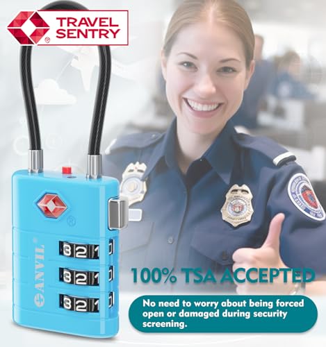 TSA Approved Luggage Locks (4 Count)