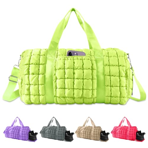 Quilted Travel Duffle Bag Gym Bag for Women
