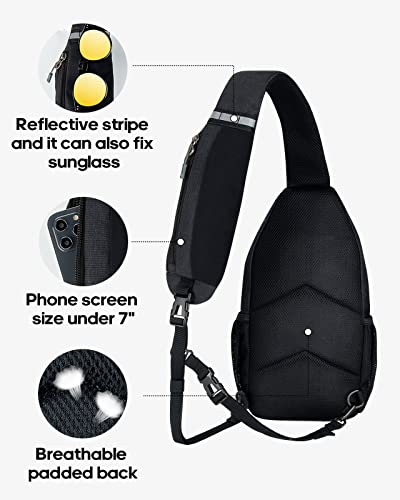 Crossbody Sling Backpack Sling Bag Travel Hiking Chest Bag Daypack