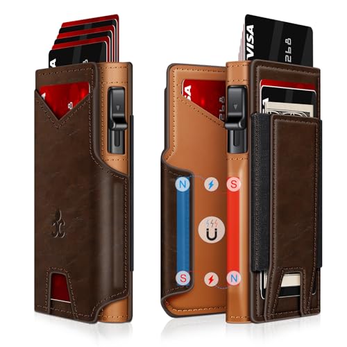 Wallet for Men Wallet with Slim Pop Up Card Holder 9 (13 Count)