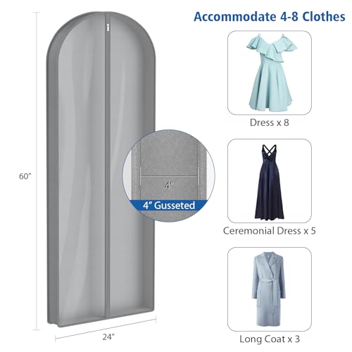 Luxury Fur Coat Storage Bags Dress Bags for Gowns Long 60 in