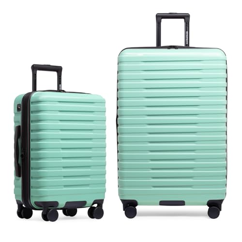 U.S Traveler Boren Expandable Hardside Rugged Travel Luggage with 8 Spinner Wheels (2 Piece)