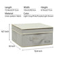 Foldable Fabric Closet Organizer Bins Box Storage (4 Count)