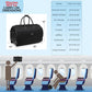 3-in-1 Rolling Garment Duffle Bag with Wheels, 25in Black