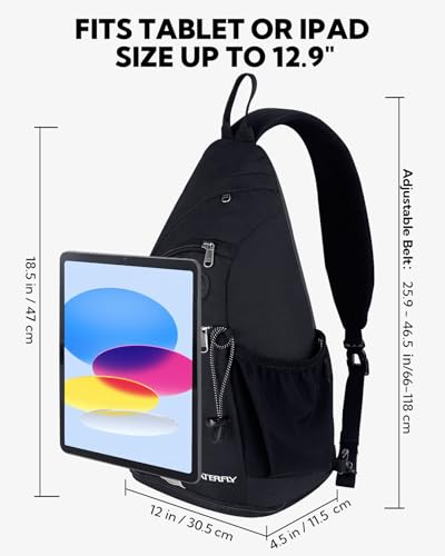 Large Sling Bag Crossbody Backpack Chest Pack for Men Women