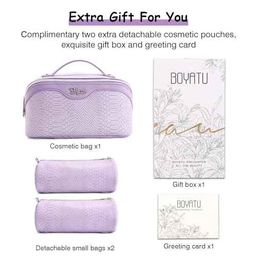 Travel Makeup Bags for Women (3 Count)