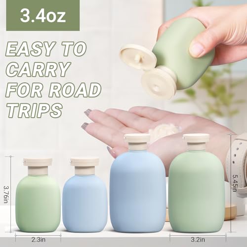3.4oz Travel Bottle with Flip Cap (2 Count)