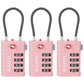 TSA Approved Luggage Locks with Search Alert Indicator (3 Count)