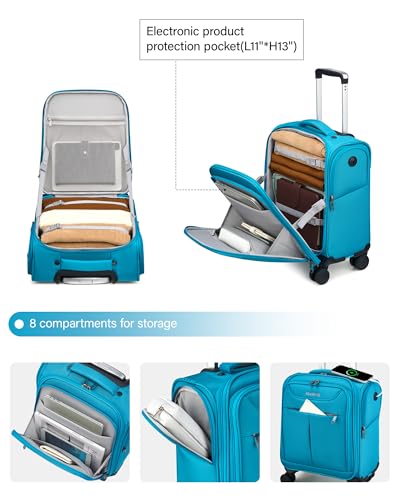 Underseat Carry On Luggage with Wheels