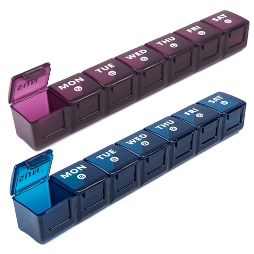 2 Pack Weekly Large Pill Organizer (14 Count)
