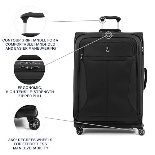 Tourlite Softside 29" Expandable Luggage with 4 Spinner Wheels