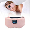 Weighted Eye Masks Bluetooth Sleep Mask Headphones Silk Wireless Bluetooth Headband for Side Sleepers Blackout for Airplane Travel Men Women Pink