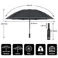 Windproof Portable Folding Inverted Umbrella with LED