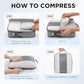 10 Set Compression Packing Cubes for Travel Essentials (10 Count)