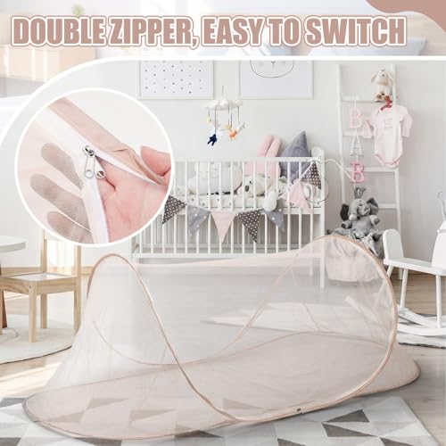 2 Pcs Mosquito Netting for Camping Bed 78 * 31 * 22 Inch (2 Count)