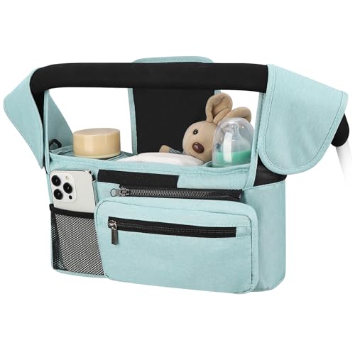 Universal Stroller Organizer with Insulated Cup Holder