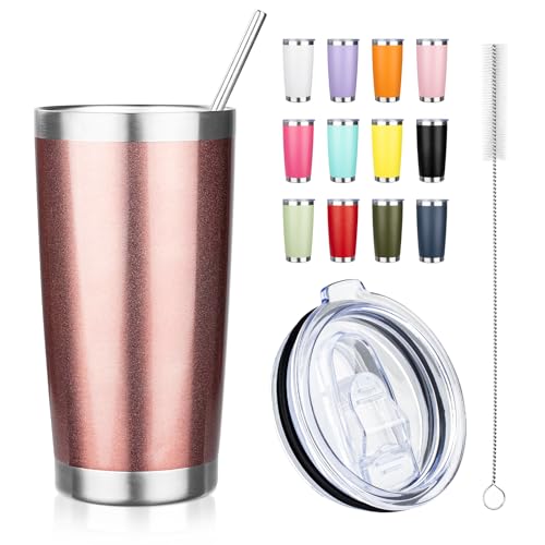 20oz Tumbler with Straw and Brush