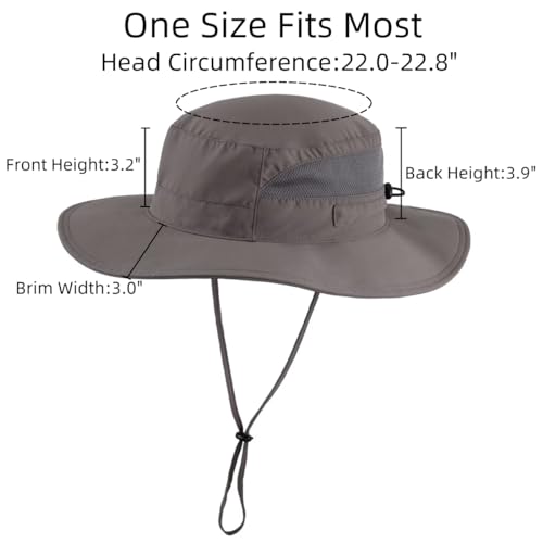 Women's Sun Hat UPF 50+ Wide Brim Bucket Hat Breathable UV Protection Fishing Hat