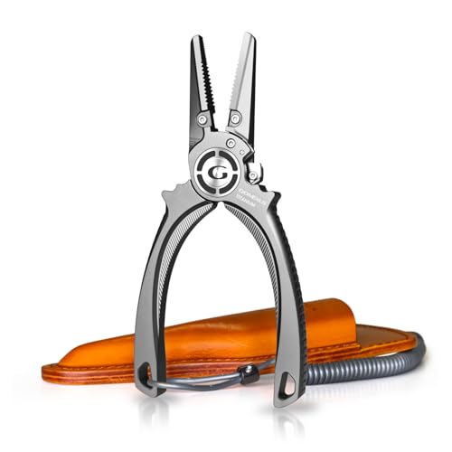 Titanium Fishing Pliers 7.5'' with Side Cutters