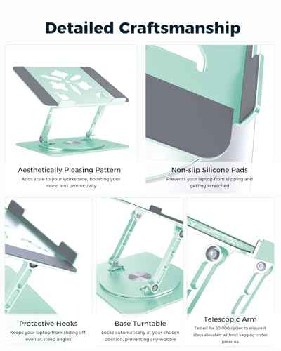 360° Rotating Laptop Stand for Desk