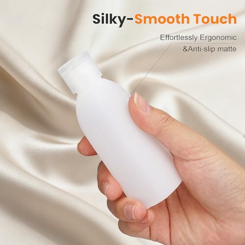 Travel Bottles for Toiletries 9PCS 3.4oz White Shampoo Bottles (9 Count)