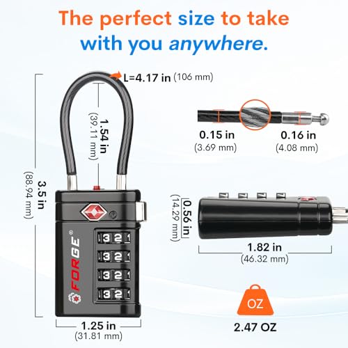 Open Alert TSA Approved Luggage Locks (2 Count)