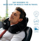 Portable Inflatable Travel Neck Pillow for Airplane
