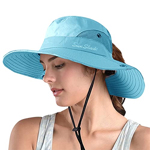 Women's Ponytail Safari Sun Hat