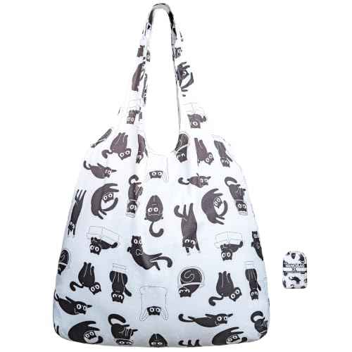 XL 25L Tote Foldable Packable Reusable Grocery Shopping Bag