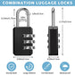 16 Pack 3 Digit Combination Lock Small Combo Locks Waterproof Luggage Number Padlock for Backpack Suitcases Traveling Toolbox School Gym Employee Locker (16 Count)