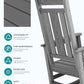 Oversized Outdoor Rocking Chairs Set of 2 (2 Count)