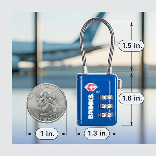 TSA Accepted Indicator Luggage Lock (4 Count)