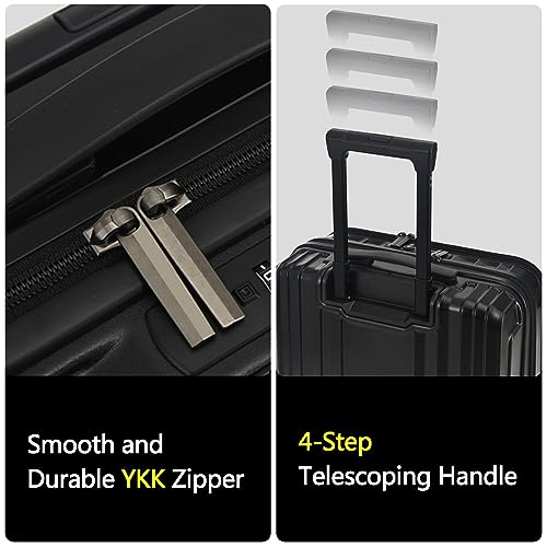16" Carry on Luggage with 2 Laptop Compartments Airline Approved