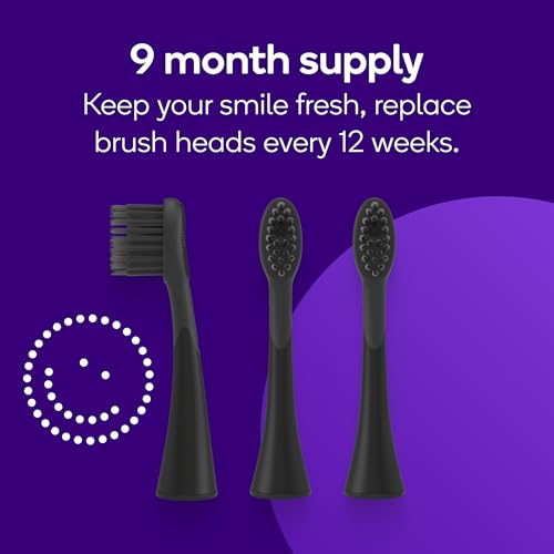 Genuine Replacement Heads for Original Sonic Toothbrush (3 Count)
