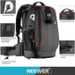 Pro Camera Case Waterproof Shockproof Adjustable Padded Camera Backpack Bag with Anti
