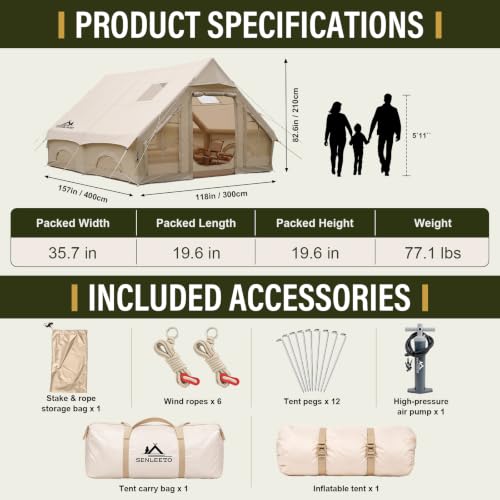 Inflatable Tents for Camping Adult 8