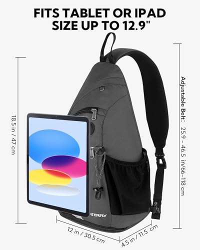 Large Sling Bag Crossbody Backpack Chest Pack for Men Women