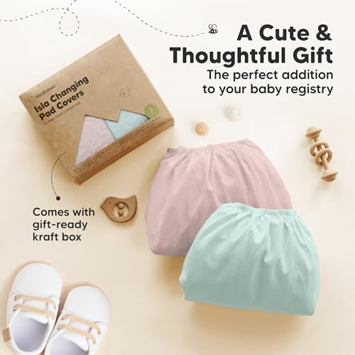 2 Pack Baby Changing Pad Cover for Girl (2 Count)