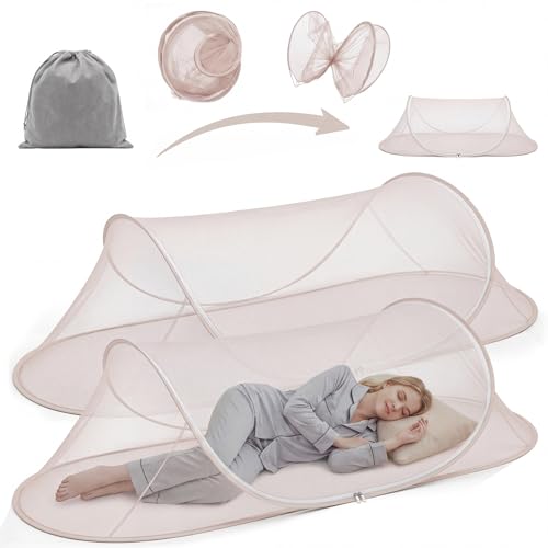 2 Pcs Mosquito Netting for Camping Bed 78 * 31 * 22 Inch (2 Count)