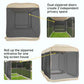 Screen House Room 2024 Upgraded 2 in 1 Screen Tent PoP Up Gazebo® with Mesh Mosquito Netting