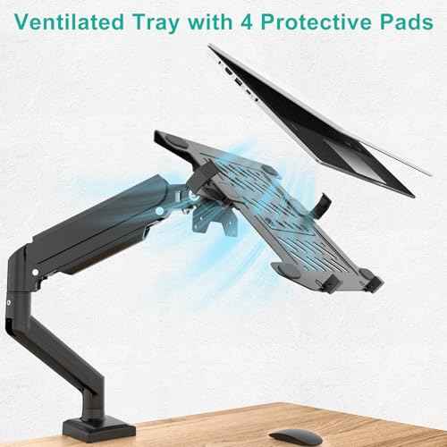 Laptop Desk Mount for 17" Notebook and 34" Screens