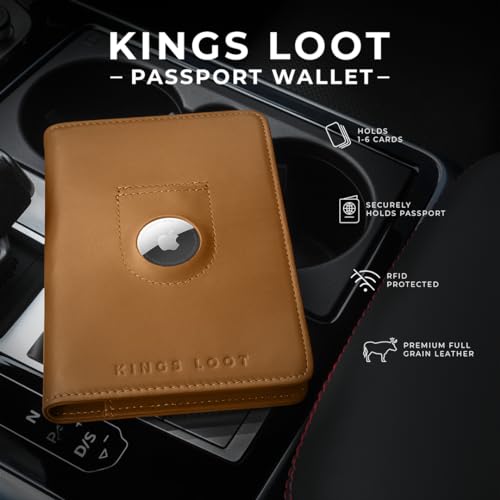 Passport Wallet with AirTag Holder